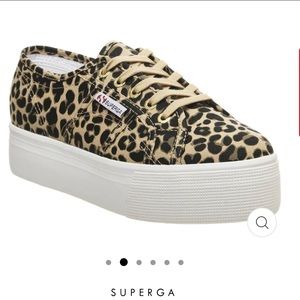 Cheetah Superga Platform Sneakers